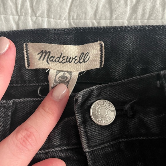 Madewell Black Low Slung Straight Women’s Size 27 - Picture 6 of 6